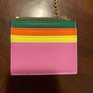 MULTICOLORED CHANGE PURSE & KEYCHAIN